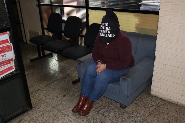 Gudelia Vargas Armoa, en sede del Ministerio Público.