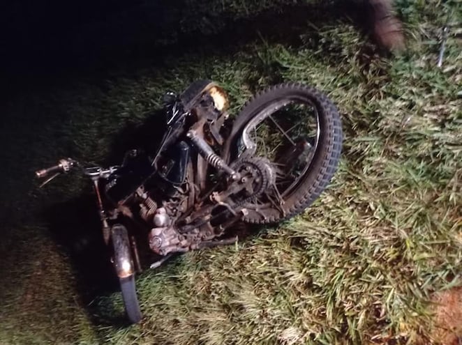 De esta manera quede la motocicleta Guadi por Roberto Antonio Cardozo Araujo (26), quien resulto victima fatal en este percance vehicular.