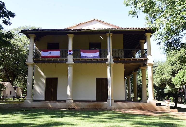 La "Casa Alta", antigua residencia del presidente Carlos Antonio López.