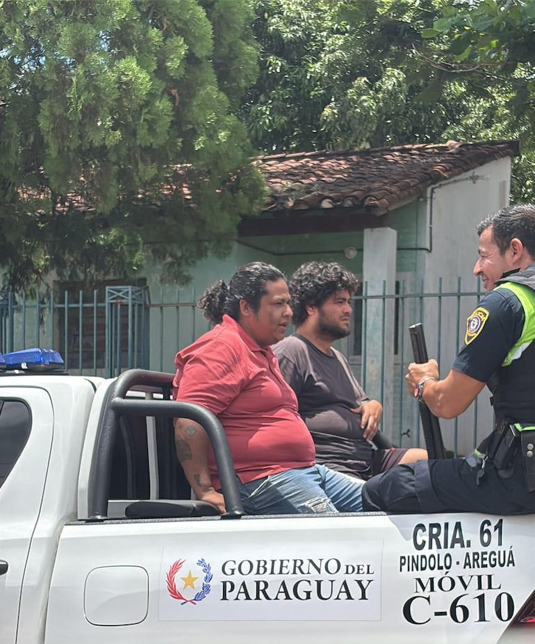 La motocicleta en la que habían cometido el primer asalto y, tras desperfectos mecánicos, los delincuentes la abandonaron.