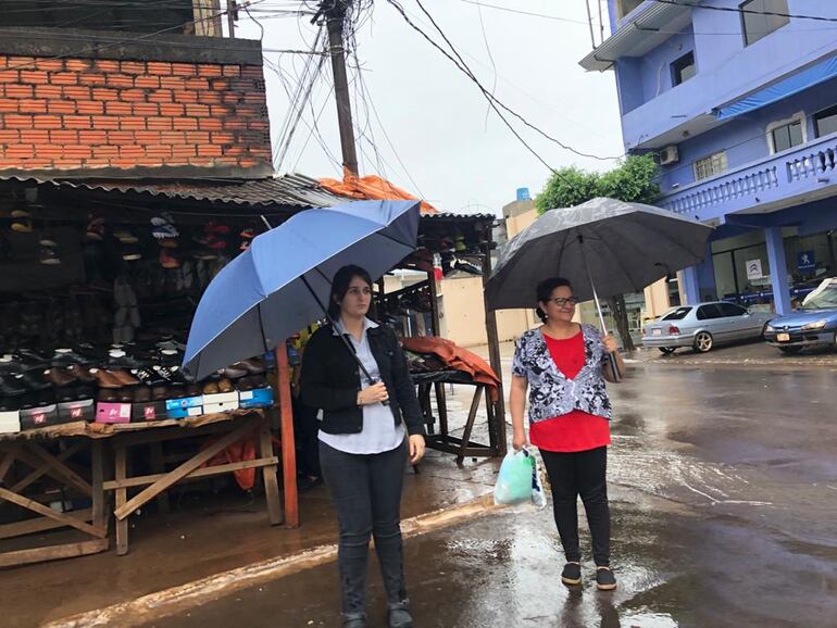 Lluvia en Ciudad del Este.