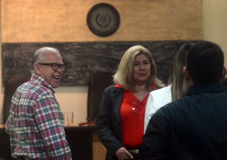 El exministro del Interior Walter Bower en una de las audiencias de su juicio.