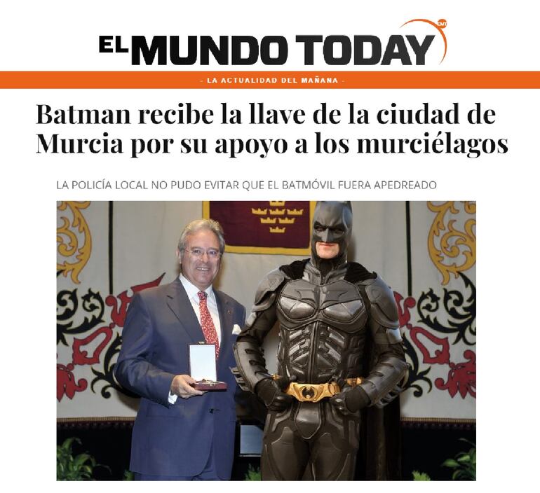 "El Mundo Today" encargándose de que los chistes de leperos no nos hagan olvidar los chistes de murcianos