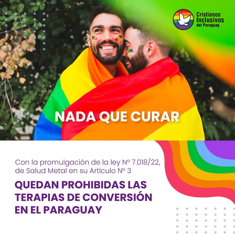 "Nada que curar" expresan desde la comunidad Cristianos Inclusivos del Paraguay.