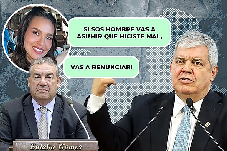 El abogado Óscar Tuma compartió el supuesto entre Larissa Gomes, hija del diputado Eulalio "Lalo" Gomes (ANR-HC), y el ministro del Interior, Enrique Riera, quien denunció amenaza de la familia Gomes.