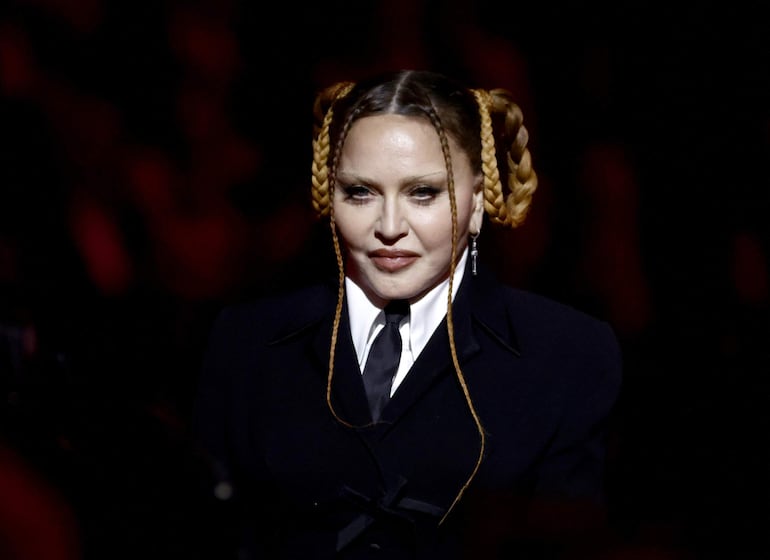 Madonna en la ceremonia de los premios Grammy, en febrero de este año. 