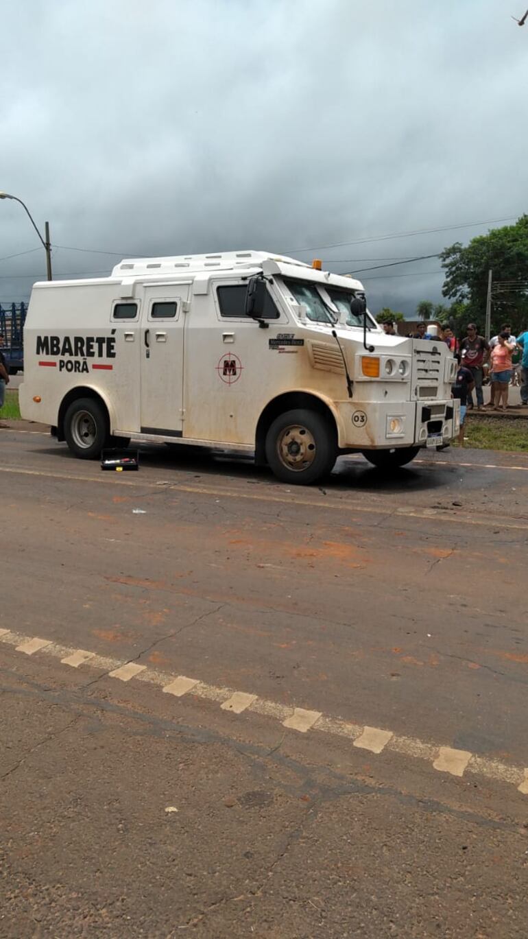 Asalto a transportador de caudales en el Este.