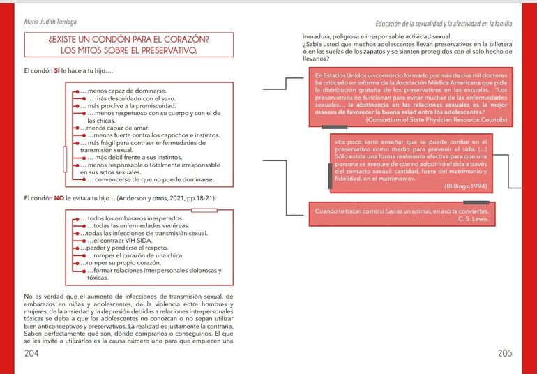 Capítulo de 12 Ciencias para la educación sexual y la afectividad en la escuela en la que desconocen la efectividad del condón.