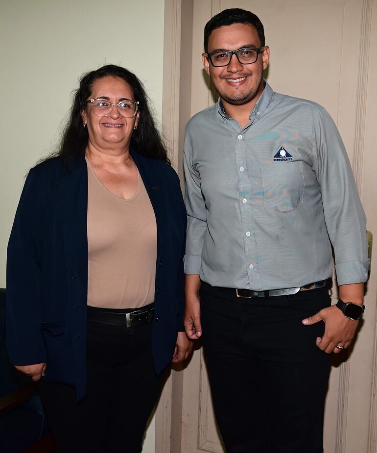 Rossana Matto junto a Rodolfo Escobar. 