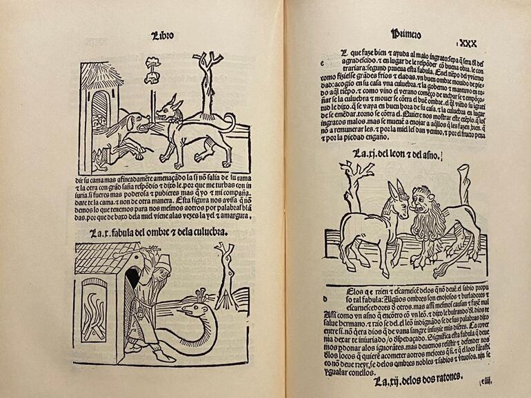 Reproducción facsimilar de la edición de 1489 de las fábulas de Esopo (Madrid, 1929).