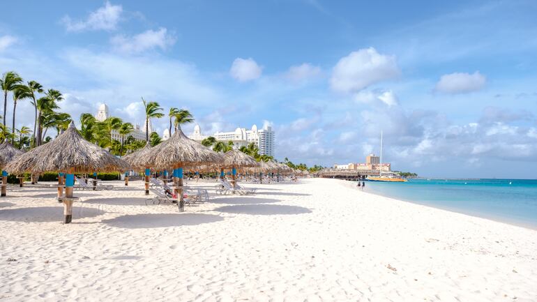 Playa Palm Beach en Aruba.