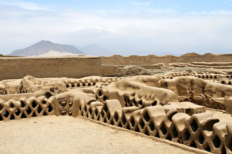 The ancient ruins of Chan Chan in Peru