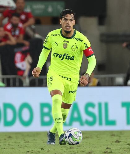 Gustavo Gómez Portillo, 30 años, el paraguayo capitán del Palmeiras.