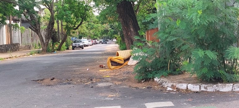 Basura en barrio Bernardino Caballero