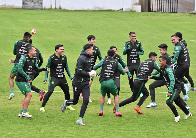 El entrenamiento de Bolivia con miras al partido frente a Paraguay por las Eliminatorias Sudamericanas 2026. 