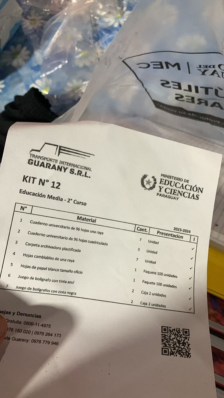 A partir del segundo curso de la Media ya no entregan calculadoras científicas, como se puede observar en esta lista de kits correspondiente a este año.