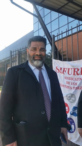 Marcelo Paredes, secretario de conflictos, de Sifurep.