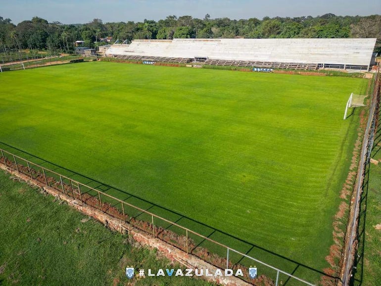 Los grandes avances del estadio “Ameliano Villeta”, en la compañía Naranjaisy. (@ClubSpAmeliano)