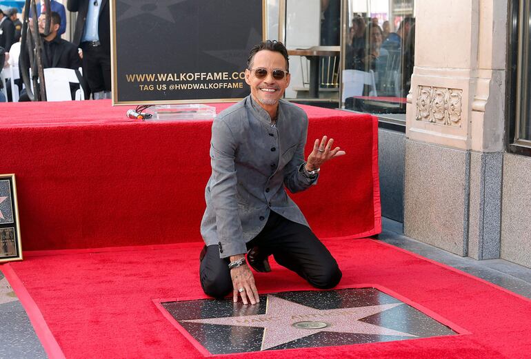 Marc Anthony, que días pasados recibió su estrella en el Paseo de la Fama de Hollywood, estará en los Premios Billboard a la Música Latina.