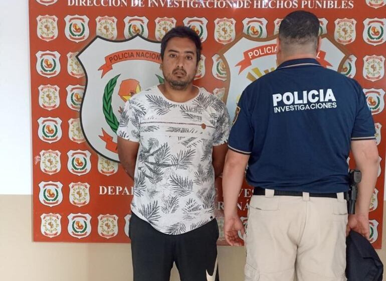 Junior Miguel Cabral González fue detenido este miércoles durante un allanamiento.