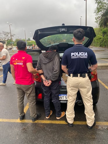 Presunto cyberdelincuente detenido. (gentileza).