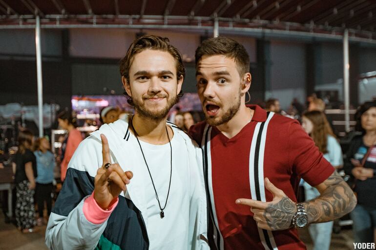 Zedd en una fotografía junto a Liam Payne, años atrás celebrando el lanzamiento de "Get Low".