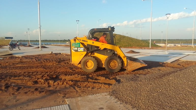 Así están las obras en la Costanera Sur. La fecha máxima para la entrega es el 9 de julio. Aún no se ha indicado cuándo será la inauguración.