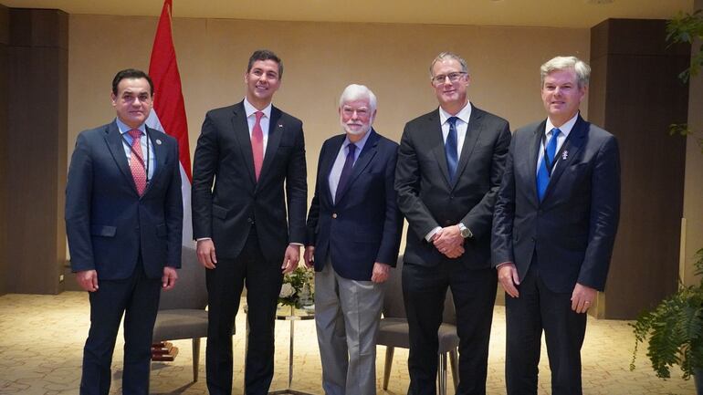 El presidente Santiago Peña y el canciller Rubén Ramírez Lezcano se reunieron con representantes del Gobierno de EE.UU.