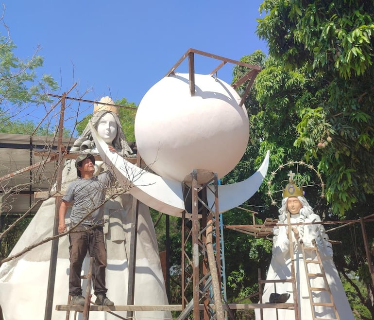 Imágenes gigantes de la Virgen de Caacupé serán expuestas el 28 de noviembre