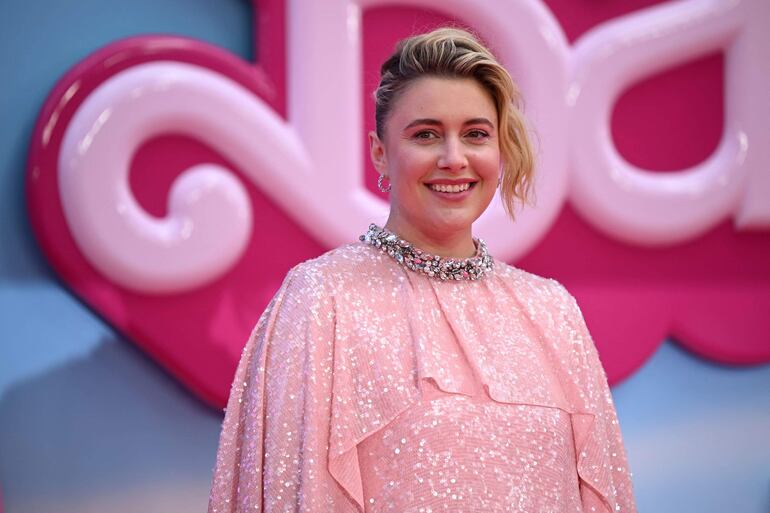 Greta Gerwig durante el estreno de "Barbie" en Londres, el pasado 12 de julio.
