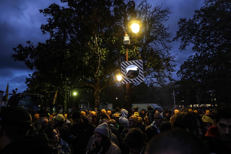 Manifestación del sector de agro de Francia.