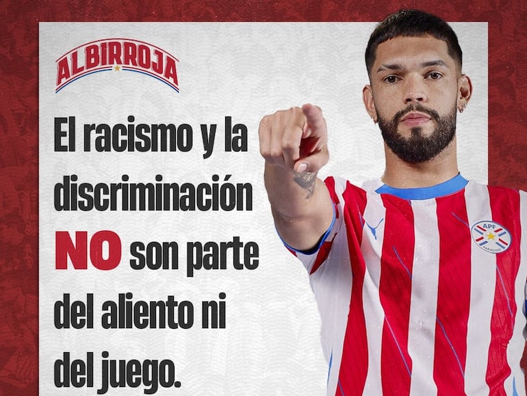 El mensaje de NOI al racismo de la selección paraguaya antes del partido frente a Venezuela.