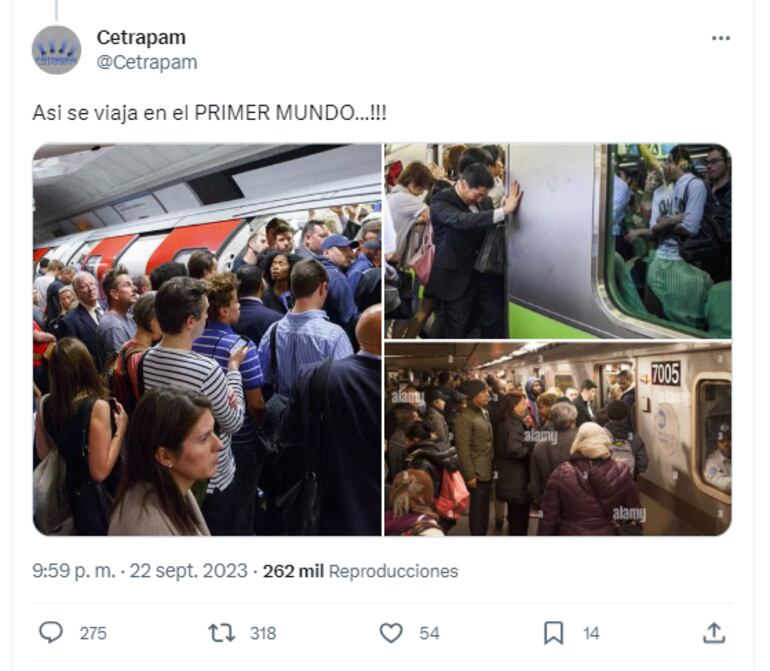 Así respondió Cetrapam ante una queja ciudadana en la red social "X".