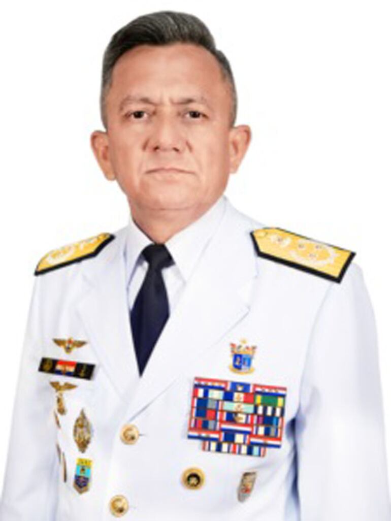 Vicealmirante Lucio Benítez Escalante, comandante interino de la Armada Paraguaya.