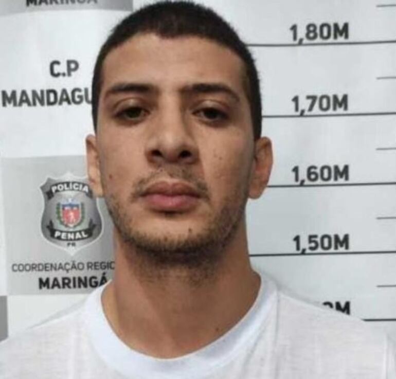 Jhonathan Kawan Alves Barbosa, su ficha policial en Brasil.