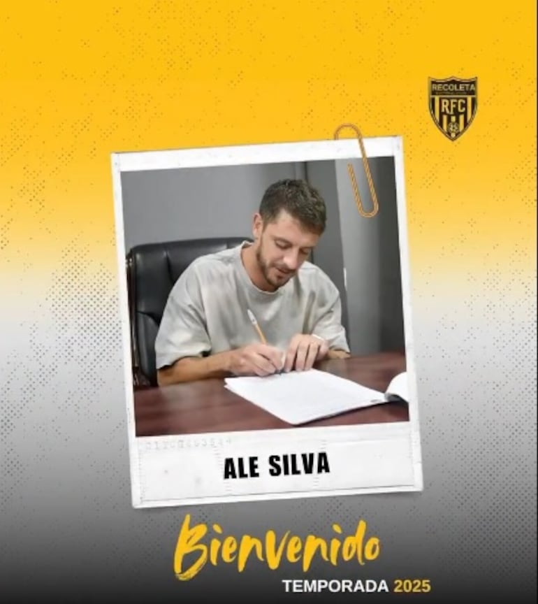 Ale Silva le pone la firma al Deportivo Recoleta