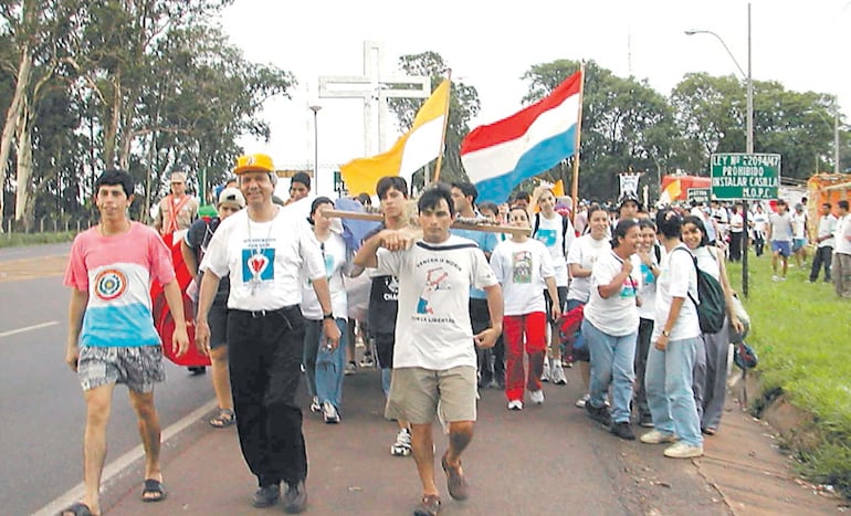 La peregrinación juvenil que cada año se revive.