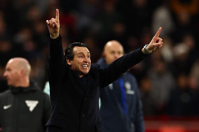 Unai Emery, entrenador español del Aston Villa.