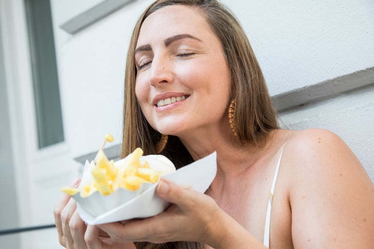 En lugar de hojas de lechuga y zanahorias, en el "día del permitido" se  puede comer lo que a uno realmente le gusta, desde papas fritas hasta una tarta con crema.