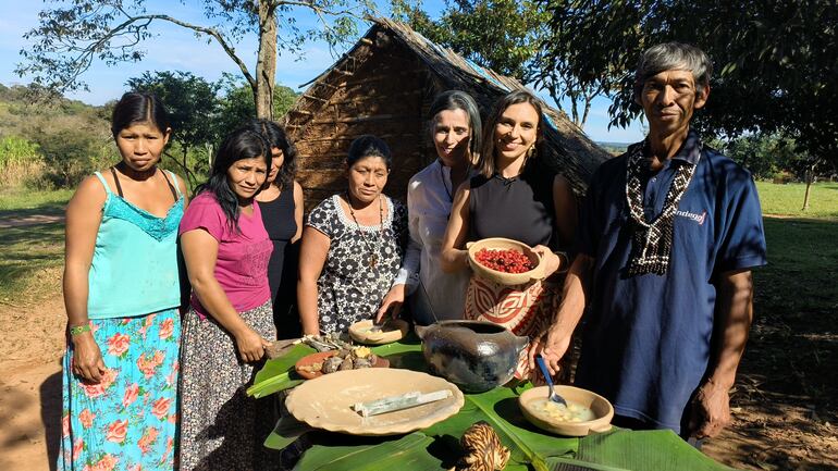 Verónica Zumalacárregui visitó una comunidad indígena y se adentró en sus platos tradicionales. (Gentileza)