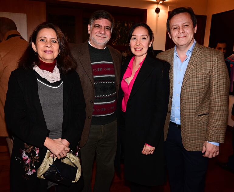 Magna Monteiro, Christian Schaerer, Karina Castro y Jaime Jara.