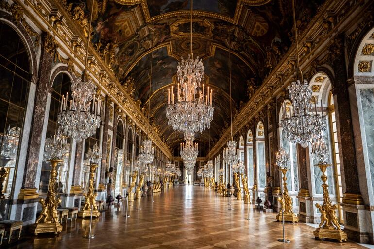 Salón de los Espejos, en el Palacio de Versalles