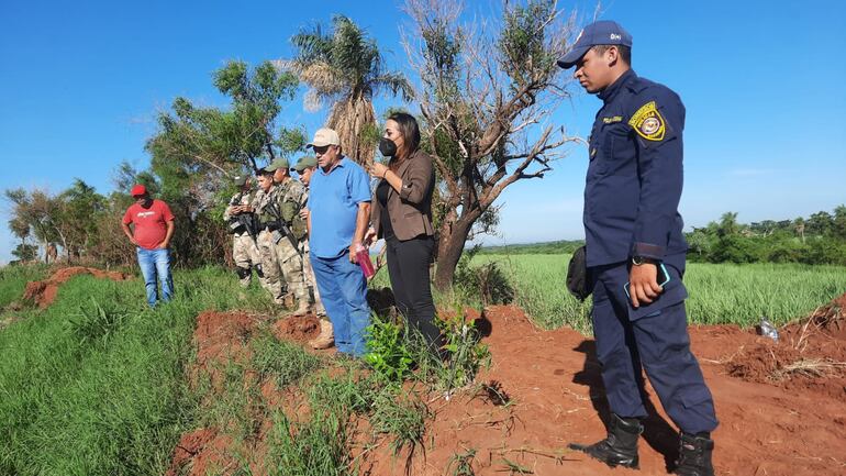 La zona es de difícil acceso y las pistas conducen a un tajamar (gentileza).