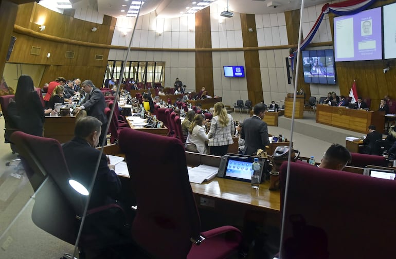 Sala de sesiones de la Cámara de Diputados.