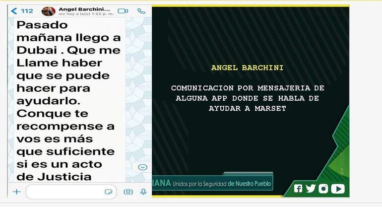 Supuesto contacto entre Angel Ramón Barchini y Sebastián Marset
De	cazenave <cazenave@abc.com.py>
Destinatario	foto@abc.com.py
Fecha	17-11-2023 16:58 17-11-2023