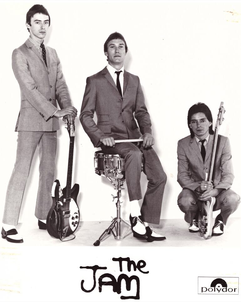 Imagen de The Jam compartida por Paul Weller en su página de Facebook, al lamentar el fallecimiento del baterista Rick Buckler.