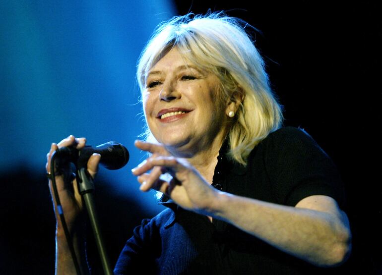 Marianne Faithfull durante un concierto en Francia, en marzo de 2007.