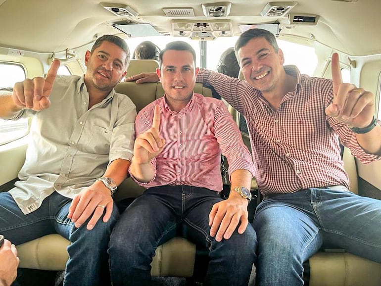 pedro alliana, hernan david rivas y santiago peña