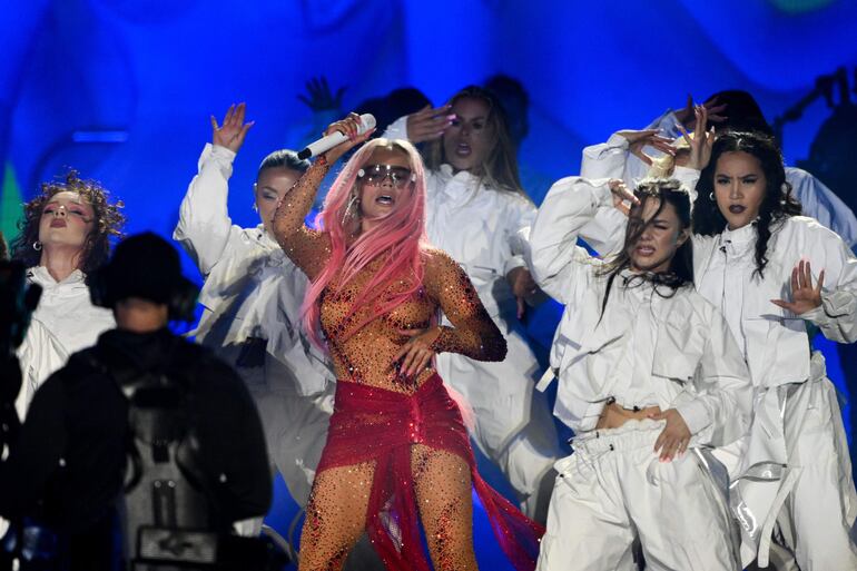 Karol G en el estadio Vélez Sarsfield, en Argentina, en el último concierto antes de llegar a Paraguay.