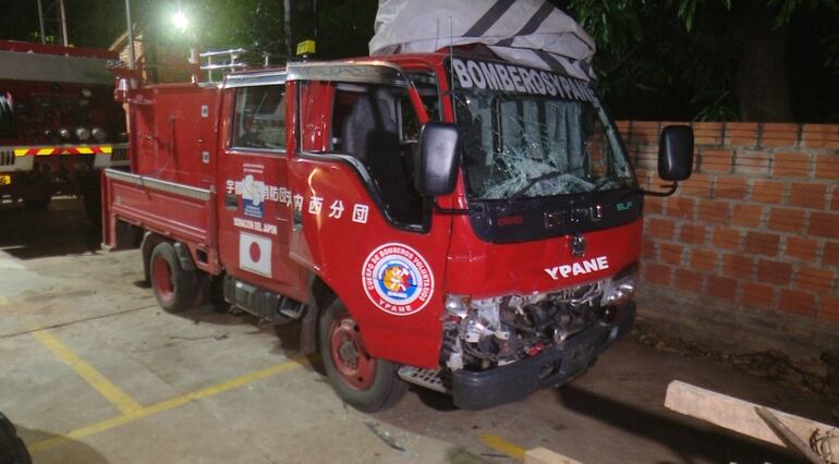 bomberos Ypané accidente